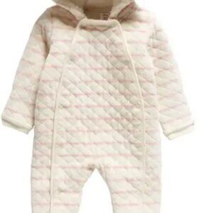 Pink Striped Winter Suit for Baby